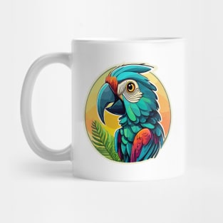 Vibrant Parrot Delights: A Rainbow of Feathers! Mug